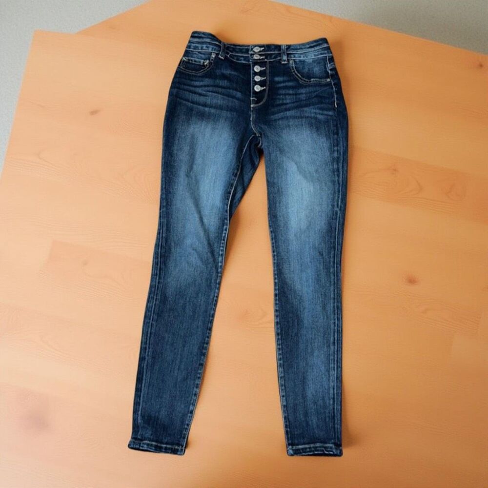 Maurices Button Fly High Rise Jeans Size Small 28x29 #1